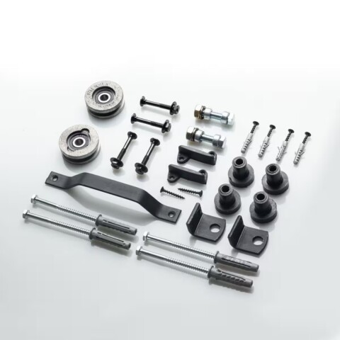 Kit puerta de granero con riel de 3 metros Kit Puerta De Granero Con Riel De 3 Metros