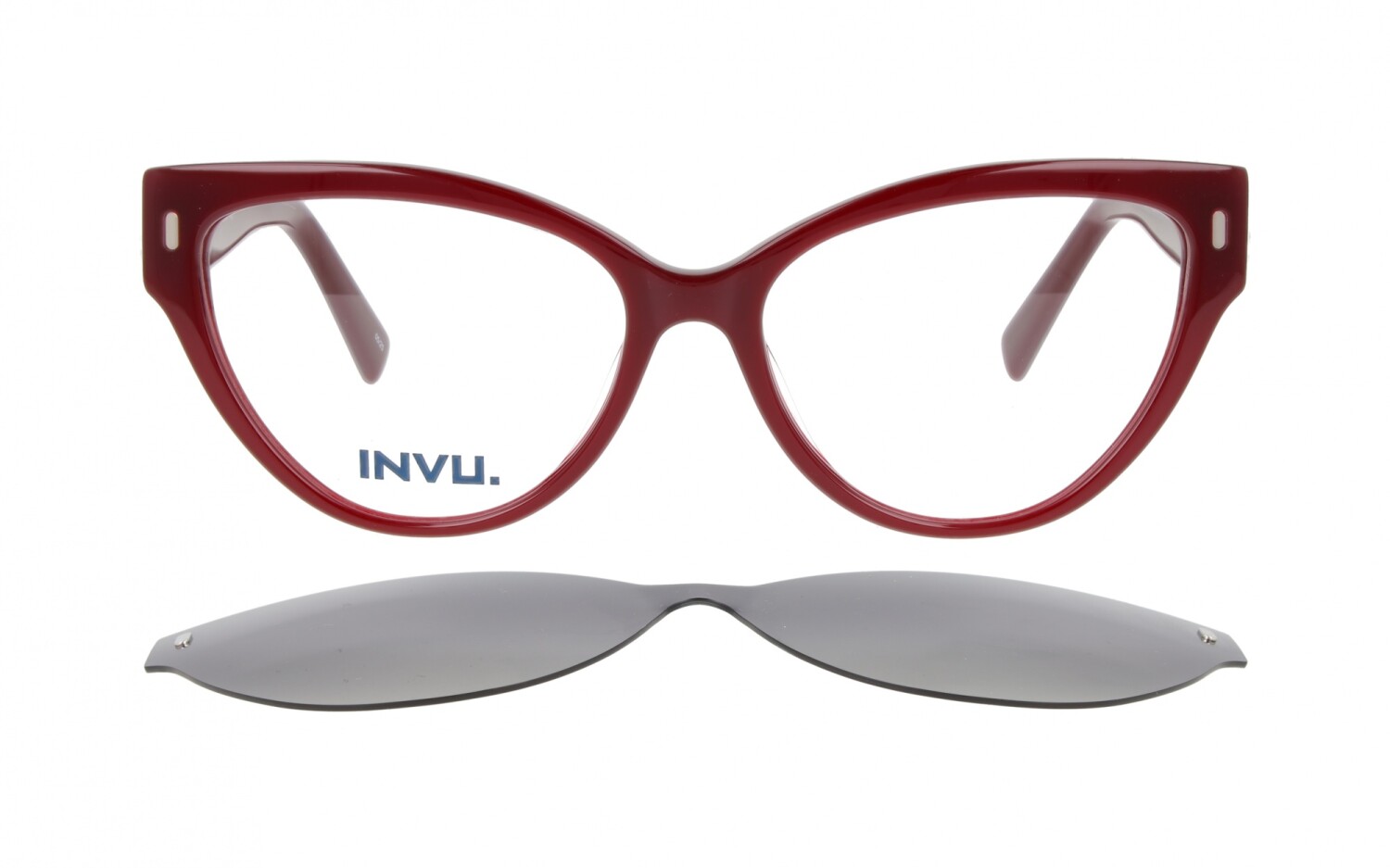 INVU Clip-On 42620B col D.Burgundy polarizado — Optica Florida