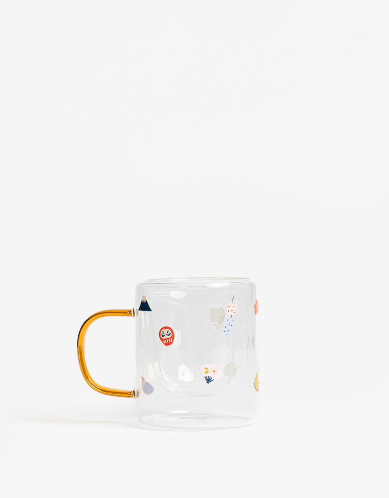 Artículos cocina Taza De Vidrio "lucky Cats" - Combinacion Multicolor