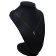 Conjunto de cadena y dije en oro 18k , zafiro y brillantes Conjunto de cadena y dije en oro 18k , zafiro y brillantes