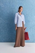 CAMISA ALONDRA Blanco/Celeste