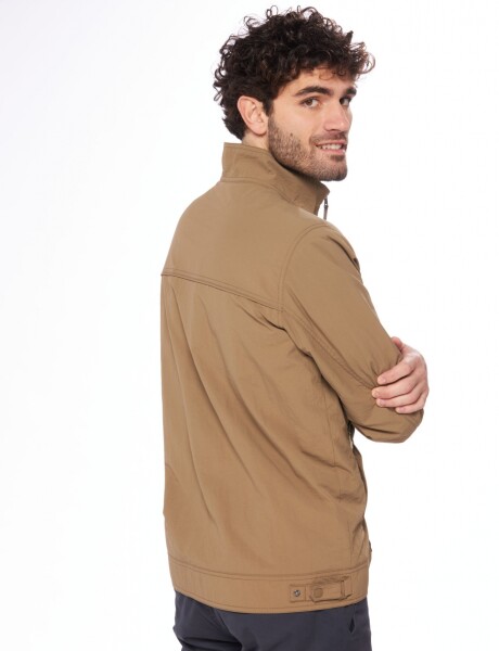 CAMPERA LIVIANA DE NYLON Beige