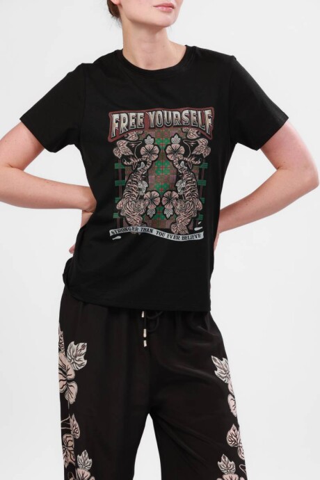 Pre Venta - Remera Blossom Black Pre Venta - Remera Blossom Black