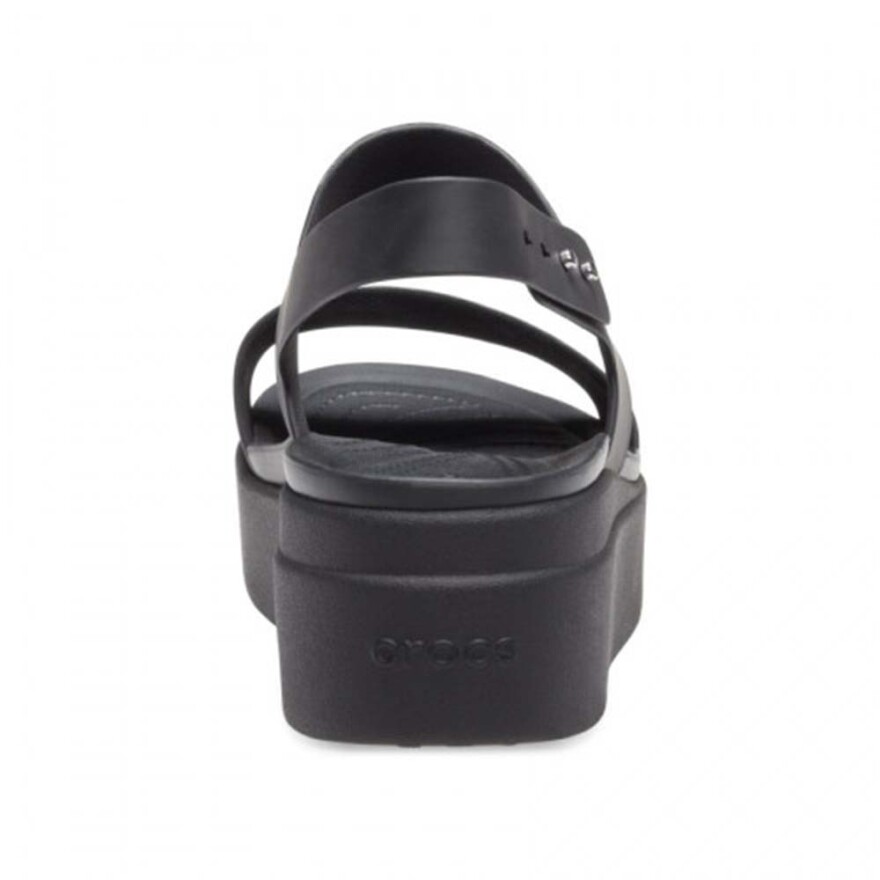 Sandalias Crocs Brooklyn Low Wedge - Mujer Black/black