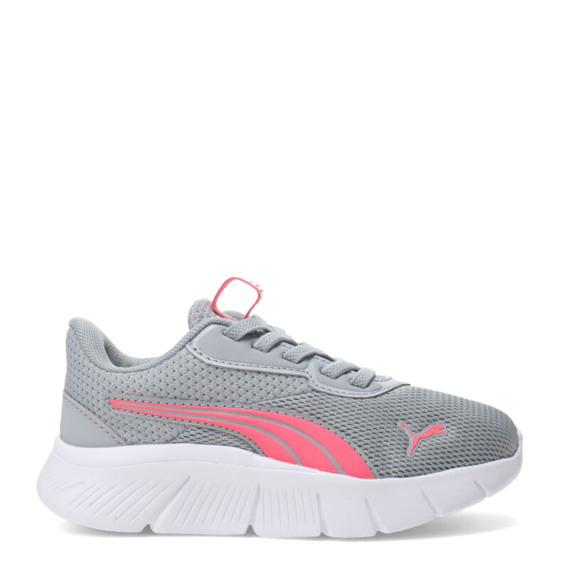 Championes de Niños Puma Flexfocus Modern Gris - Rosa