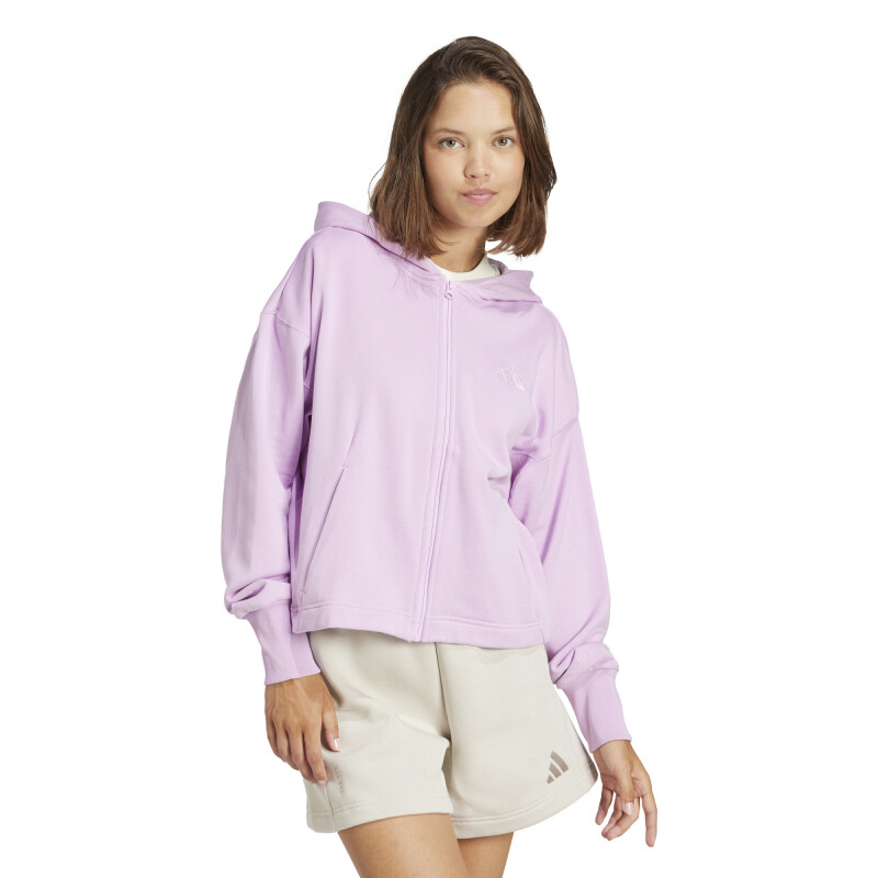 Campera Adidas W ALL SZN FT FZ de Mujer - JJ1258 Rosa Claro