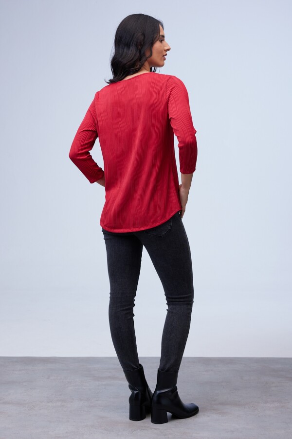 Blusa Zip ROJO