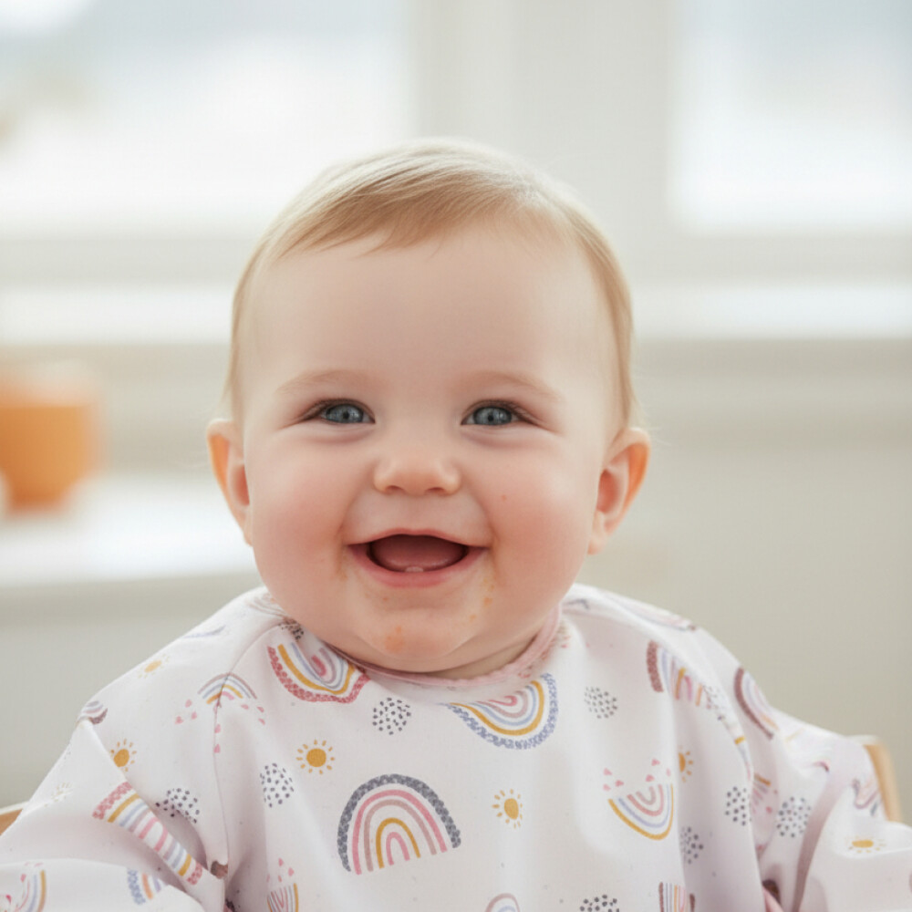 Babero con manga LORELLI arco iris