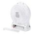 Ventilador Recargable Indicador Led 3 Velocidades Usb Color Variante Blanco