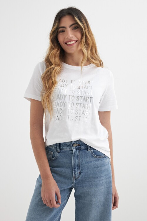 Remera Ready to Start BLANCO