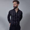 Camisa Luxury Negra a rayas