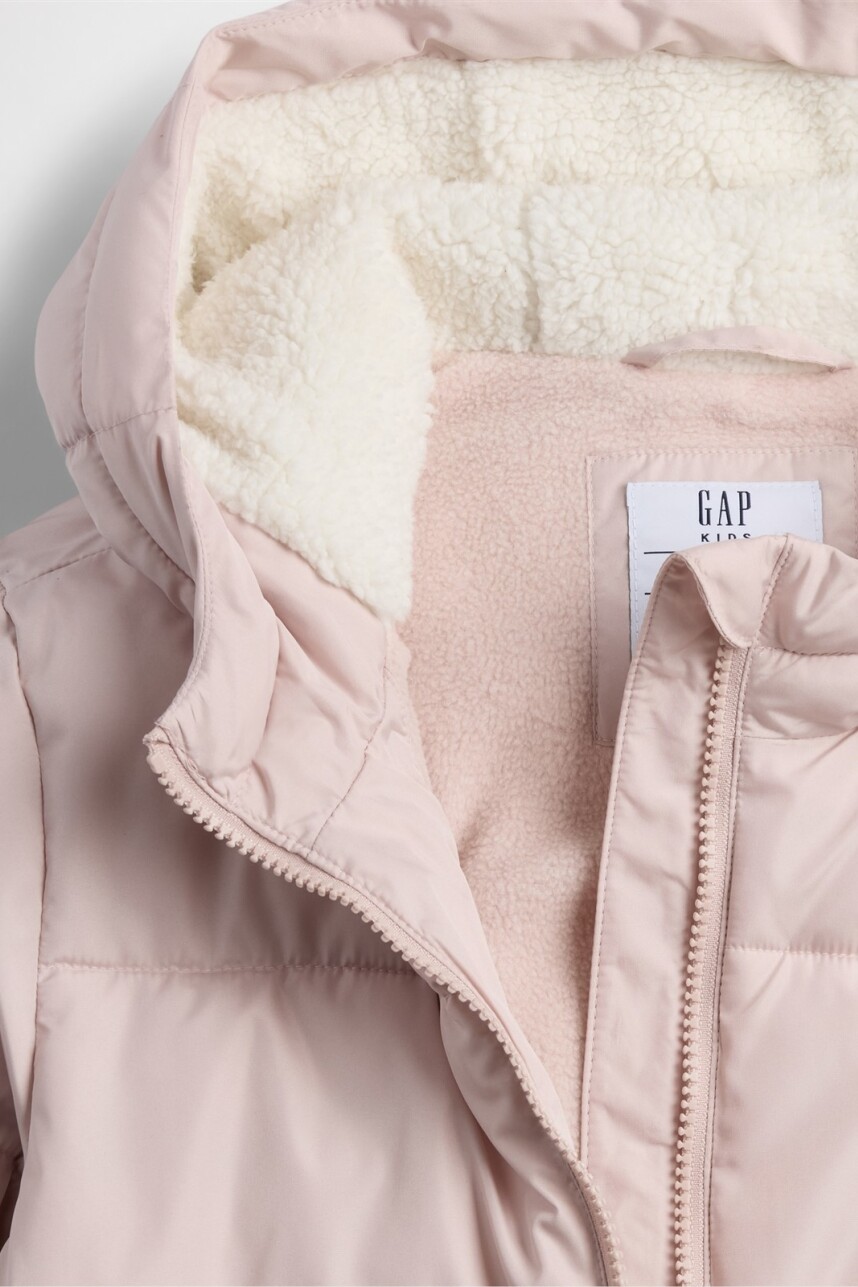 Campera Warmest Larga Niña Dull Rose