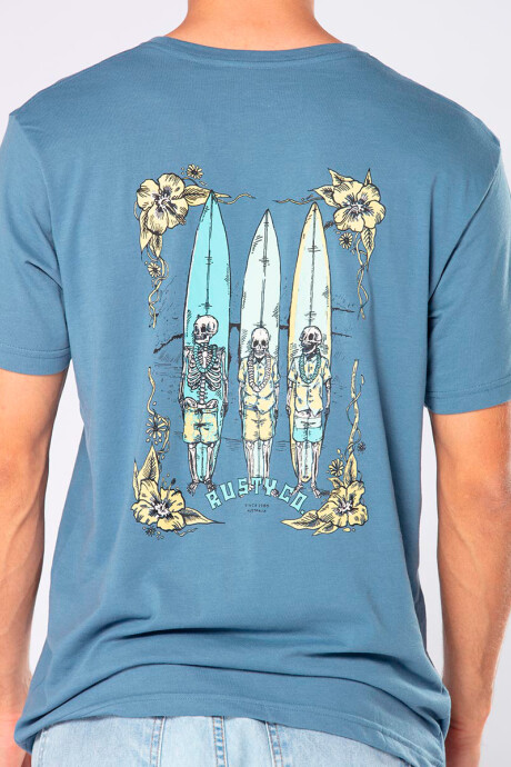 T-SHIRT GRANT TEEN RUSTY Azul Piedra