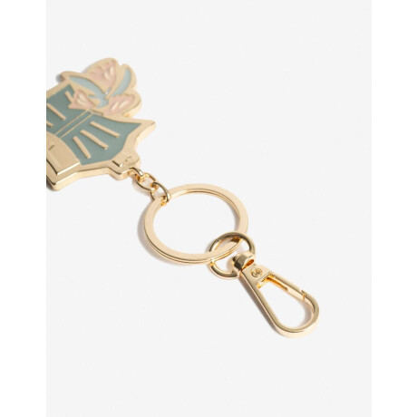 Llavero Cafetera. Combinacion multicolor