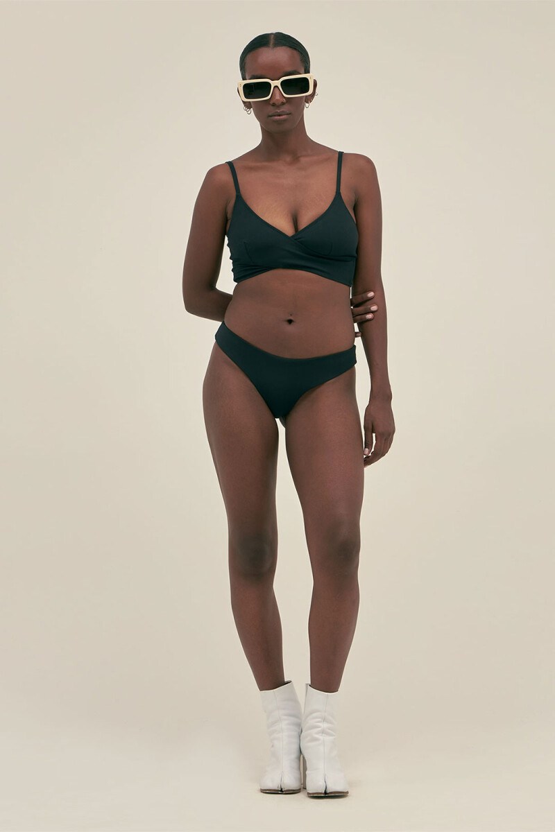 BRAZILIAN BOTTOM Black Rib