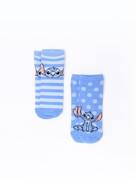 MEDIAS STITCH LIGHT BLUE PACK X2 VARIANTE 1