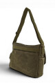 Bolso mensajero de lona Verde