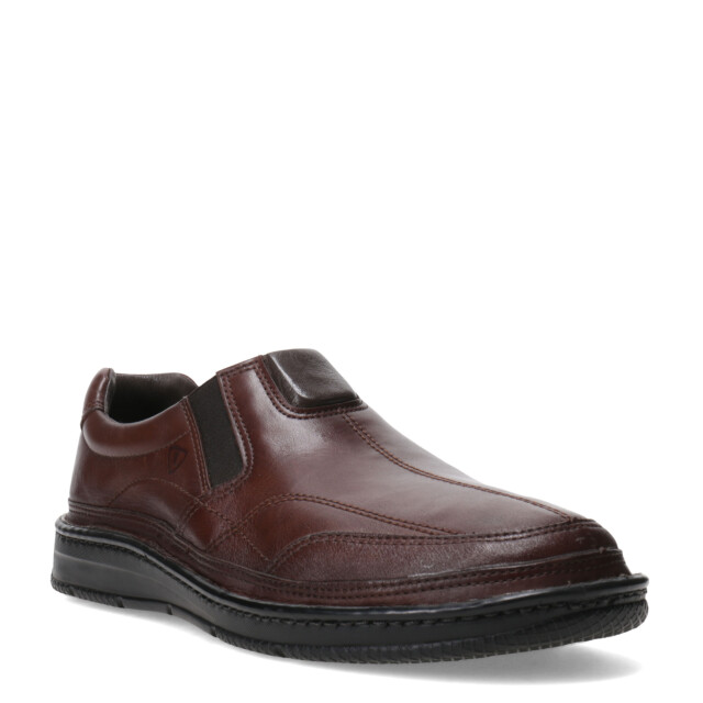 Zapato de Hombre Lombardino Casual Elastico Marrón Tabaco