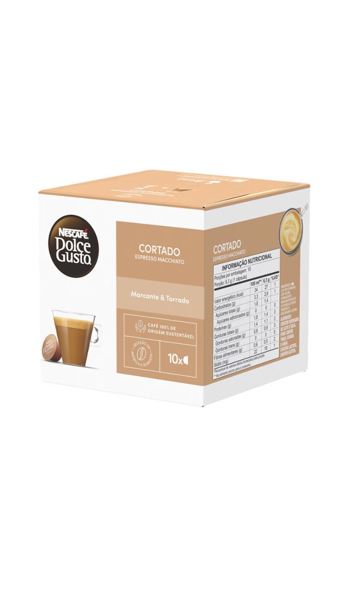 CAPSULAS DOLCE GUSTO (10) CORTADO PACK X 10 