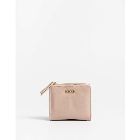 Billetera Efecto Texturada Rosa Piel