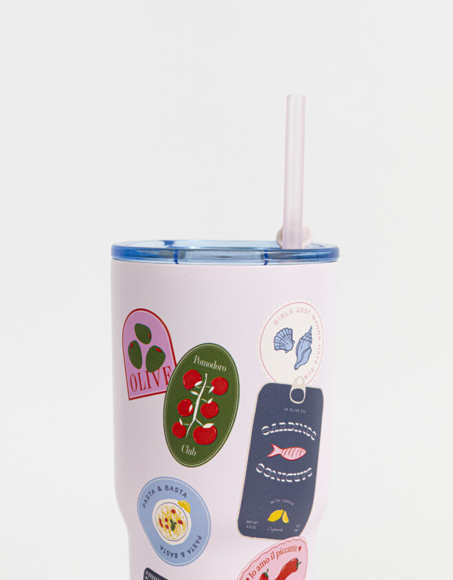 Accesorios Cocina Acero Vaso Térmico Estampado - Combinacion Multicolor