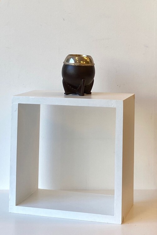Mate con boquilla de plata lisa Mate con boquilla de plata lisa