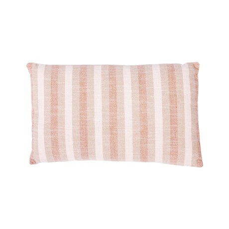 ALMOHADON ALGODON NATURAL-BEIGE TRES RAYAS BEIGE