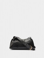 Bolso Bandolera Efecto Craquelado negro