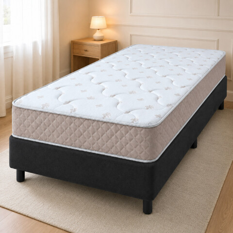 Sommier Roma 1 Plaza Colchón Espuma EPS Reversible 88 x 188 x 20 cm Sommier Roma 1 Plaza Colchón Espuma EPS Reversible 88 x 188 x 20 cm