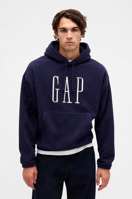 Canguro Polar Logo Gap Hombre Navy Uniform