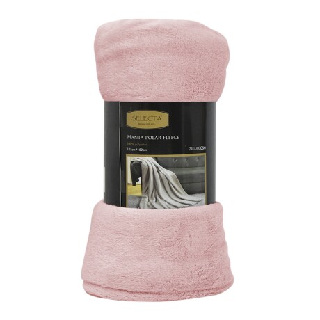 Manta Polar de 1 Plaza Fleece Rosado