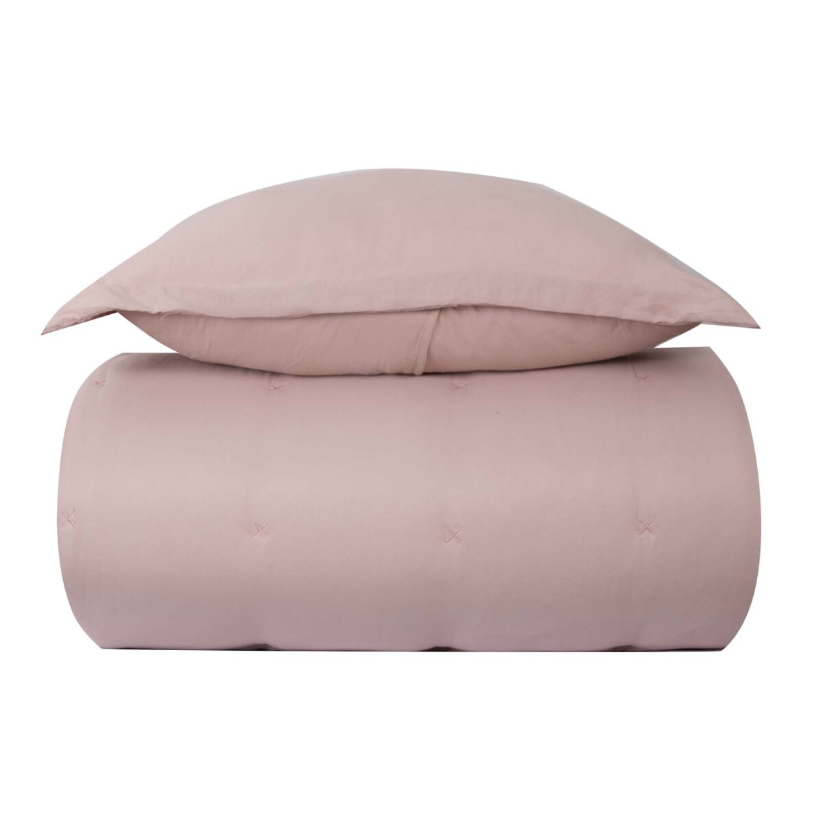 SET ACOLCHADO FIBRA SUAVE - 1 PLAZA POLIESTER VERDE CROSS 