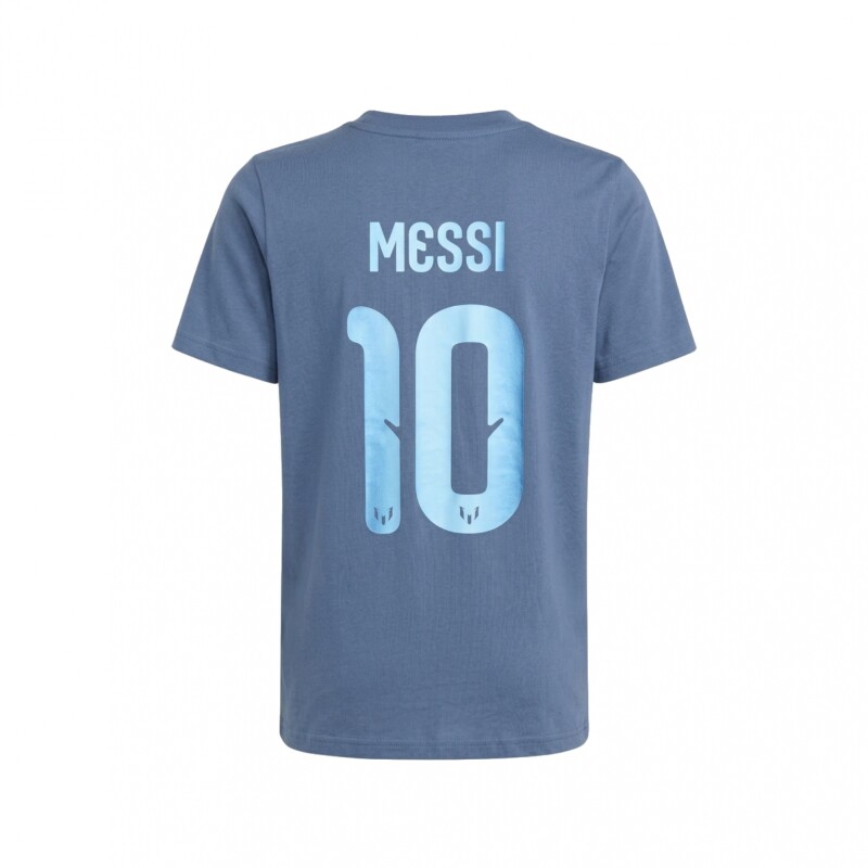 Remera adidas Messi Name & Number Graphic (Niños) Preloved Blue