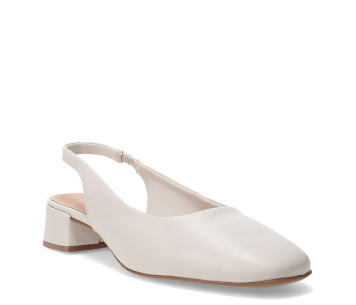 Zapatos de Mujer Miss Carol con Taco Blanco