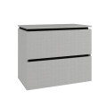 MUEBLE DE BAÑO MODELO URBAN 80 CM ARGENTO/NEGRO Mueble De Baño Modelo Urban 80 Cm Argento/negro