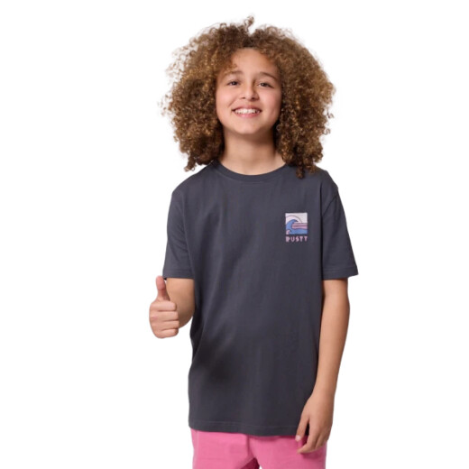 Remera Rusty Vertuna Niño - Gris Oscuro Remera Rusty Vertuna Niño - Gris Oscuro