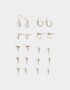 Aros Sets Strass Sets De Aros - Plateado