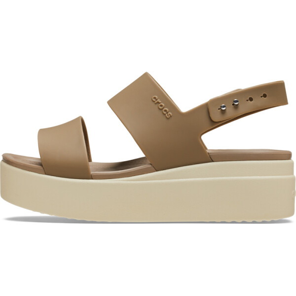 Sandalias Crocs Brooklyn Low Wedge Marrón
