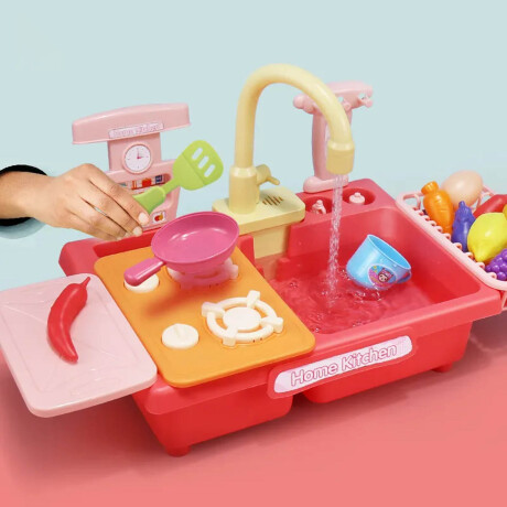 Pileta Cocina Lavavajillas Agua Real Con Accesorios Jug007010