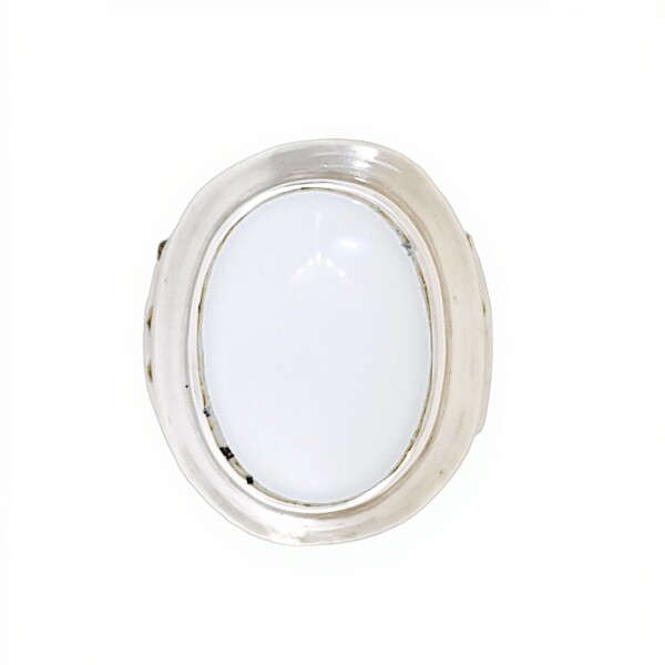 Anillo Circulo-Plata 925-Piedra Nacar-AN3387 conpiedra