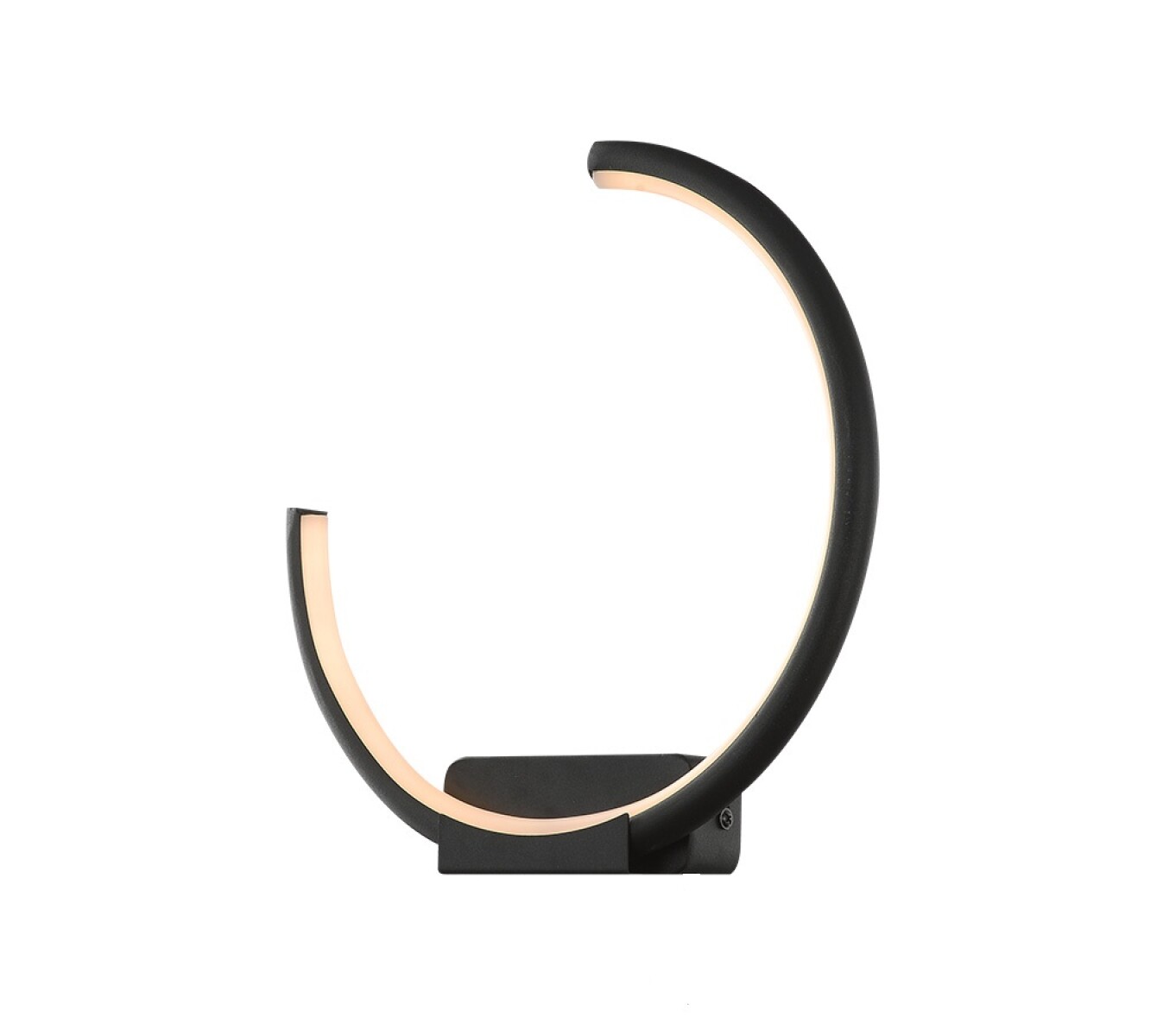 Aplique led circular modelo minimalista 13w Luz neutra 4000K - NEGRO 