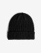 Gorro Plano Liso Gorro Tejido Trenzado Negro - Negro