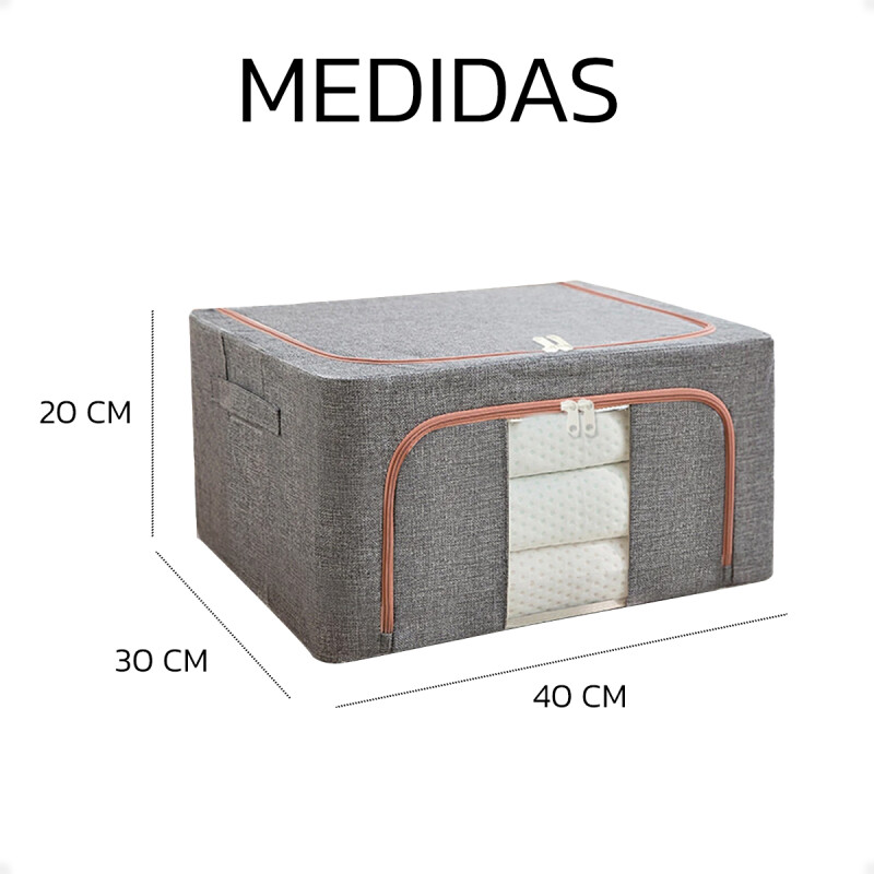 Caja Organizadora De Ropa Plegable Resistente 40x30x20 Caja Organizadora De Ropa Plegable Resistente 40x30x20