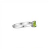 Anillo Cuadrado-Plata rodinada-Piedra Peridoto-AN2023 conpiedra
