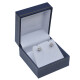 Caravanas oro 18k blanco y brillantes Caravanas oro 18k blanco y brillantes