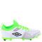 Championes de Hombre Umbro Futbol 11 Flash HG Blanco - Verde Fluo - Negro