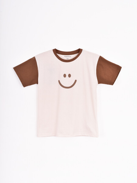 REMERA BLOCK OVERSIZED CRUDO