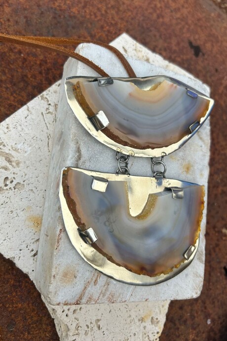 Cracked Necklace Caramel