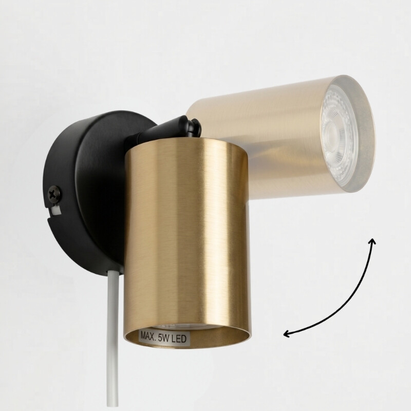 ARTEFACTO BOLD DE ADOSAR ORIENTABLE Luminaria de Pared Bold Brass
