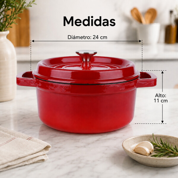 Olla Cacerola De Hierro Fundido 2,6 L OLLA DE HIERRO FUNDIDO 2.6L ZILAN